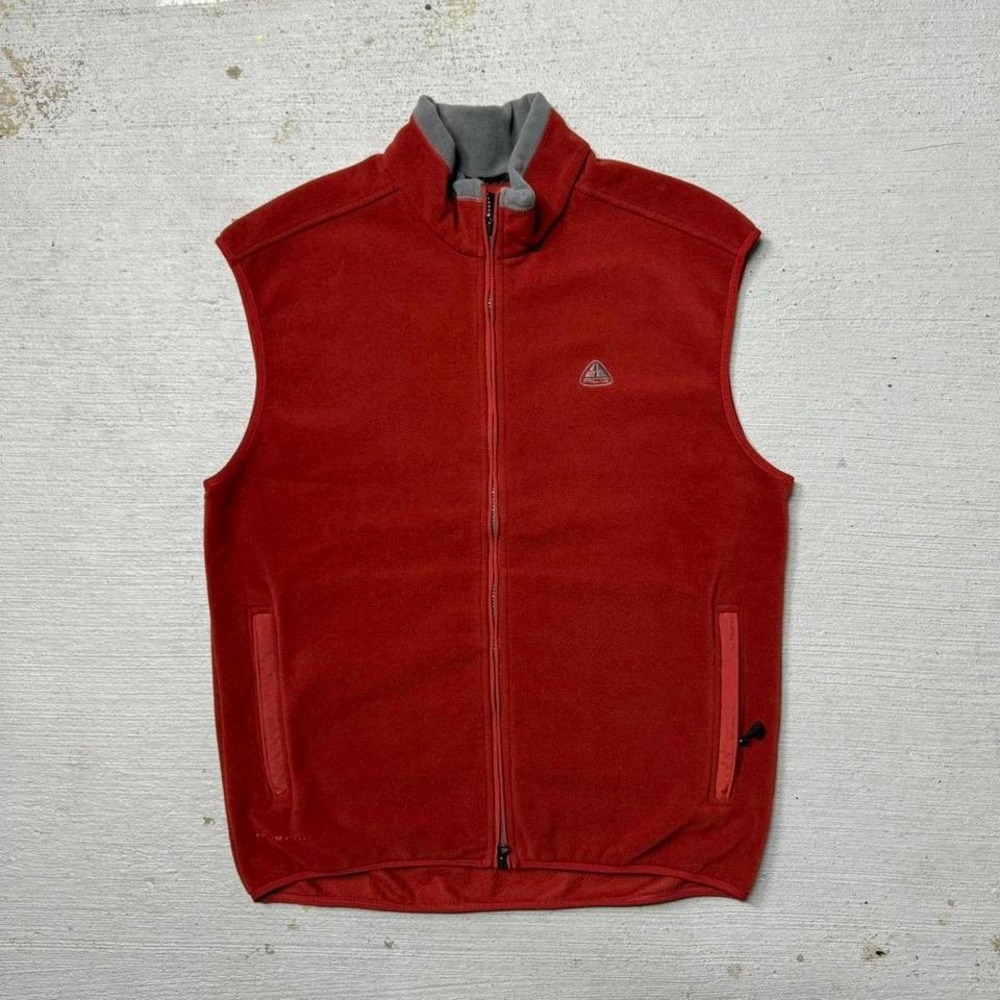 Vintage Y2k Nike ACG Fleece‎ Vest Size XL
